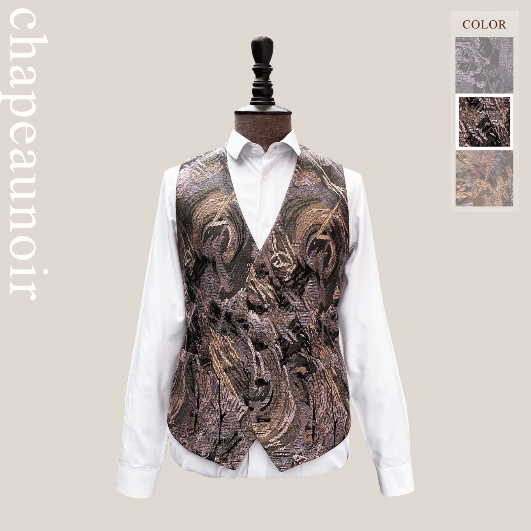 嚴選商品-藝術家圖騰背心(粉紫)