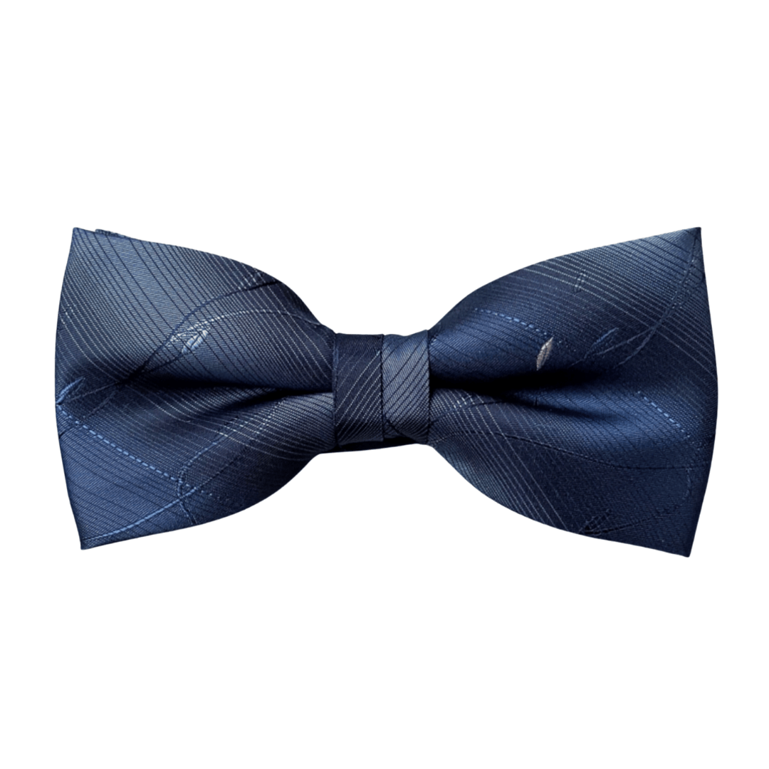 漸層線條深藍領結