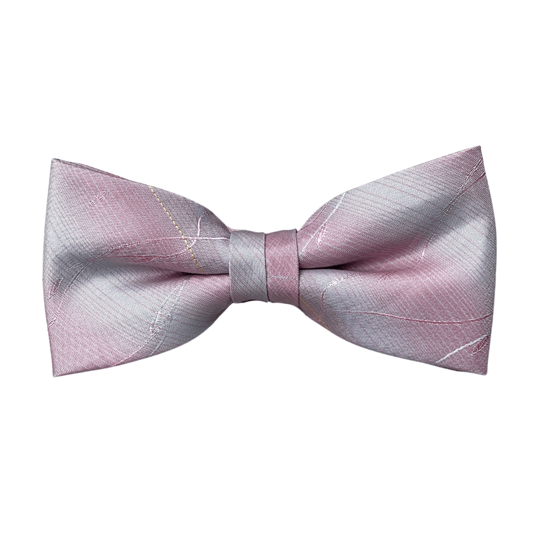 漸層線條藍粉領結