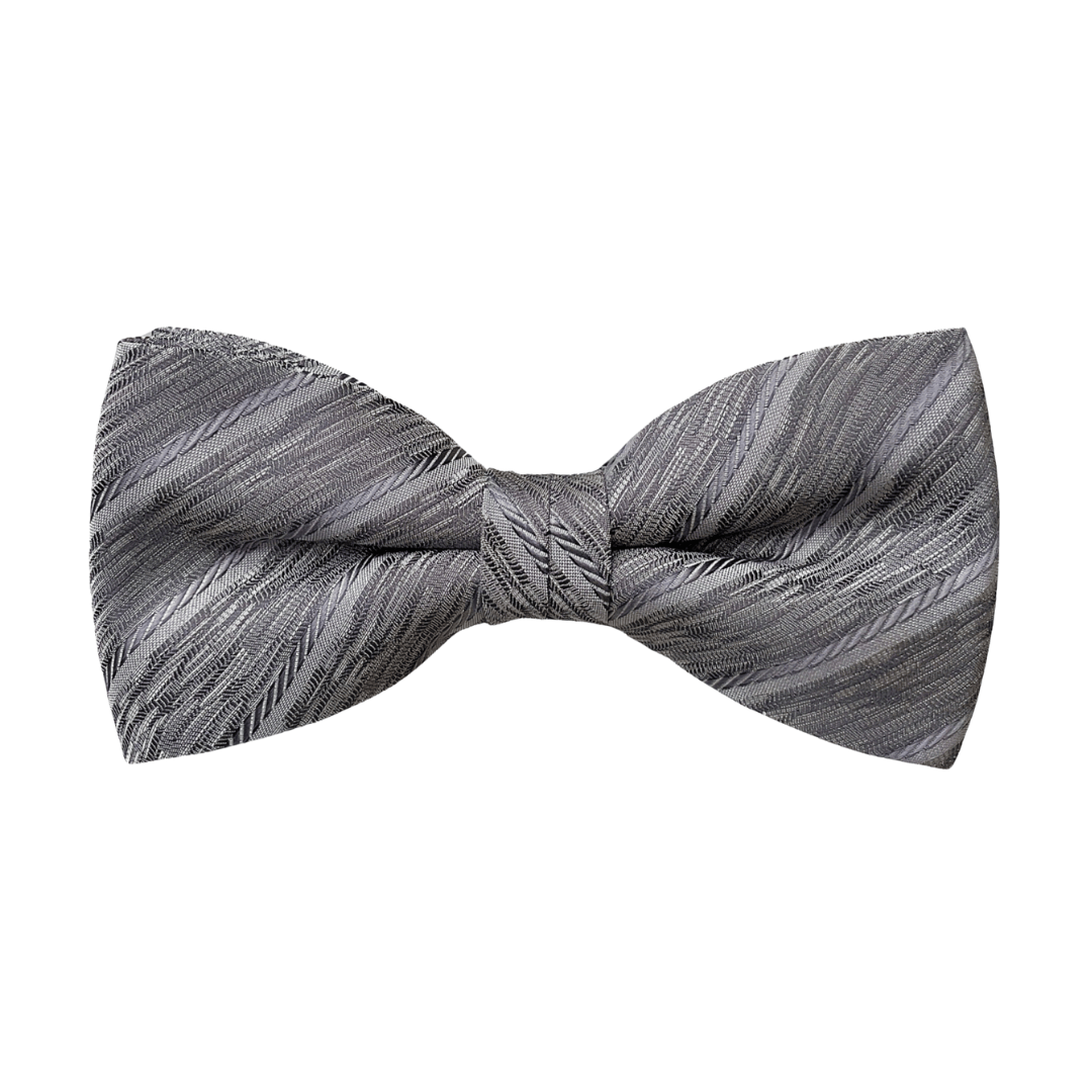 編織斜紋灰領結