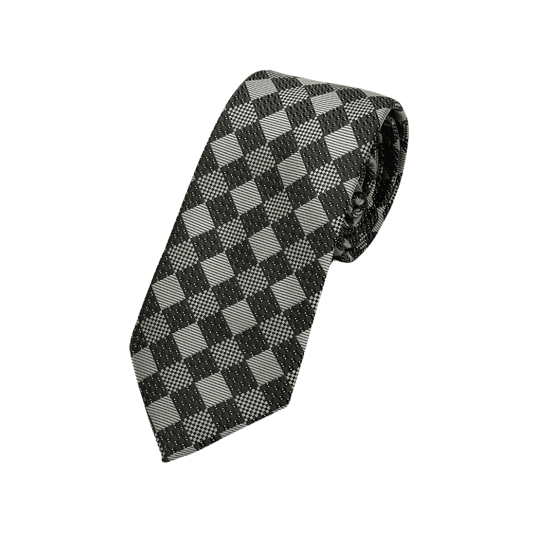 摩卡菱格棕領帶