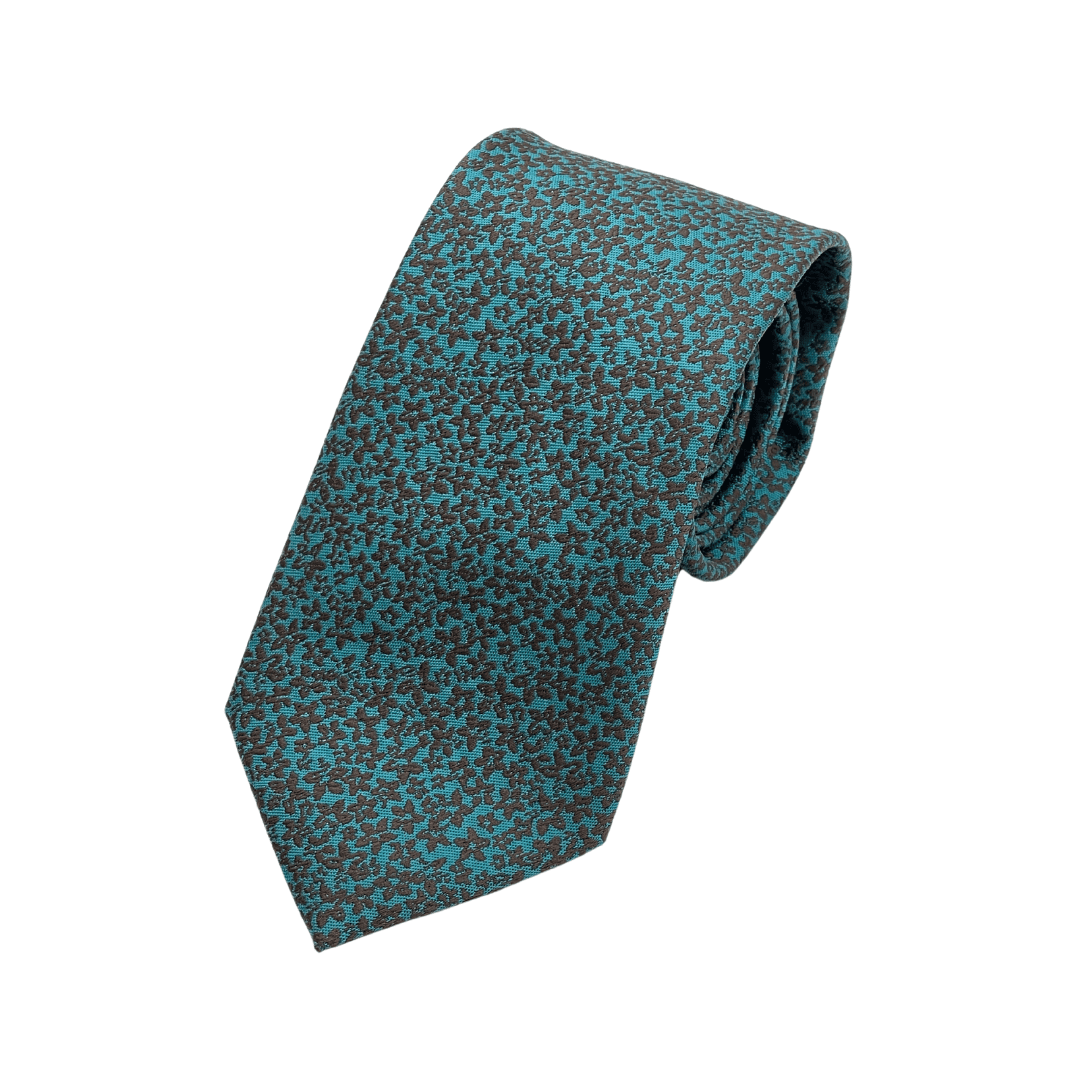 咖花藍綠領帶