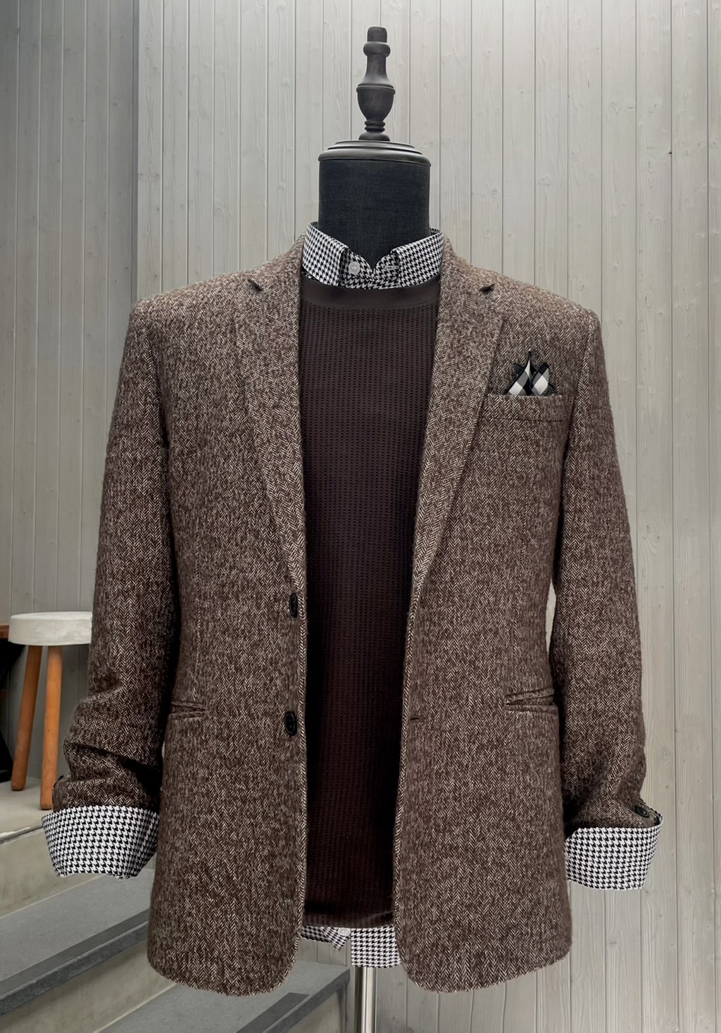 【男士秋冬穿搭靈感】千鳥紋 X 毛呢西裝，打造層次感滿分的溫暖質感造型-搭配師oli