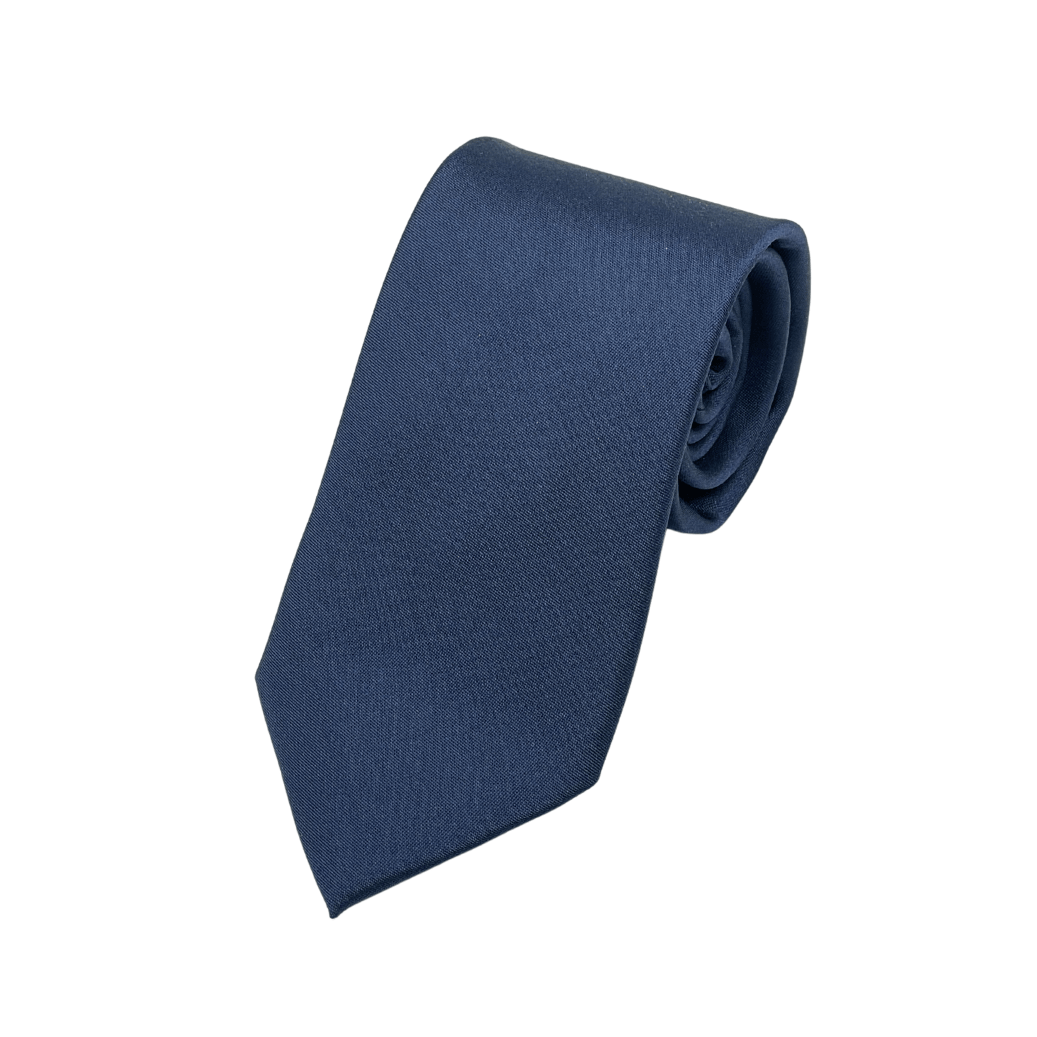 素藍真絲領帶