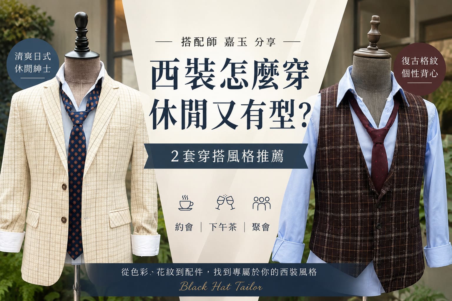 西裝怎麼穿得休閒又有型 (1)